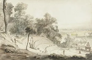 Chalk On Paper Artwork Drucke: The Amphitheatre on the Springenberg in Cleves