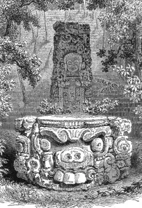 Altaztekisches Idoll; Die Erhebung des Kofres von Perote, Mexiko, 1875. Schöpfer unbekannt