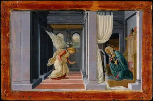 Drucke von Die Verkündigung, um 1485-92 Sandro Botticelli Drucke: Die Verkündigung, um 1485–92. Ersteller: Sandro Botticelli