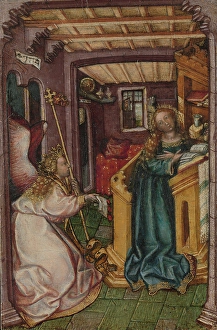 Christian Medieval Art Drucke: The Annunciation. Creator: Unknown