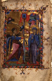 Die Ankündigung (Illumination aus dem Manuskript des Matthäusevangeliums, Matenadaran-Gospel), 1280er Jahre