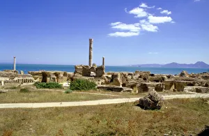Ancient Roman Baths Drucke: Antonine Baths, Carthage, Tunisia