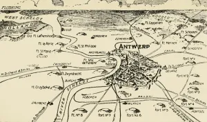World War I Belgium Drucke: Antwerp and its Roots, 1915. Creator: Unknown