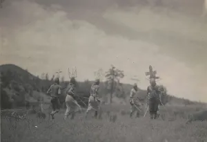 Edward Curtis Images Drucke: Apache dancers, c1906. Creator: Edward Sheriff Curtis