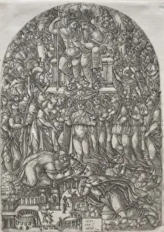 Die Apocalypse: Eine unzählige Masse steht vor dem Thron, 1555. Schöpfer