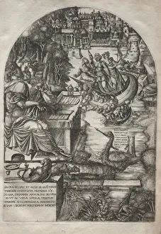 Heritage Art Prints France Drucke: The Apocalypse (bound volume), 1555. Creator: Jean Duvet (French, 1485-1561)