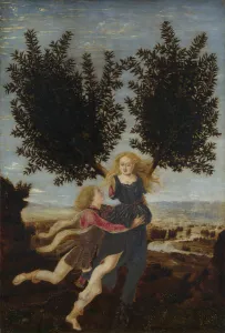 Apollos und Daphne um 1470/80. Künstler: Polaïuolo, Antonio (um 1431 - 1498)