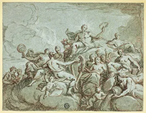 Art Institute Chicago Prints Drucke: Apollo and the Muses, c. 1700