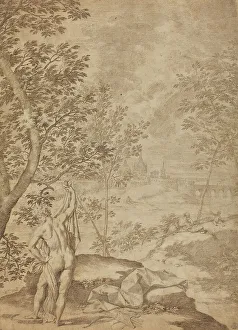Apollo in einem Flusslandschaft, 1720/1730. Künstler: Donato Creti.