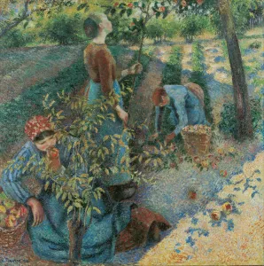 Impressionist Oil Paintings For Sale Drucke: Apple Picking, 1886