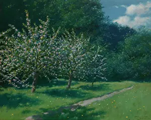 Spring Season Artwork Drucke: Apple-Trees in Bloom, 1899. Creator: Stanislaw Witkiewicz
