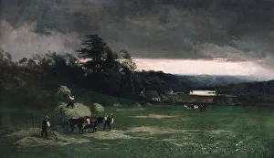 Stormy Weather Art Drucke: Approaching Storm, 1880. Creator: William Keith
