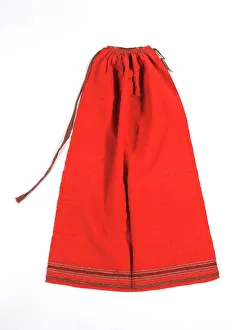 Historical Fashion Accessories Drucke: Apron. Creator: Unknown