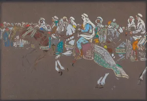Wassily Kandinsky Artwork Drucke: Arab Cavalry, 1905. Creator: Kandinsky, Wassily Vasilyevich (1866-1944)