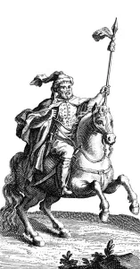 Ein arabischer Reiter aus dem 19.Jhdt