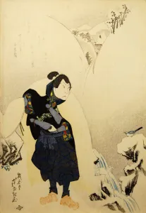 Arashirikans II als Miyamotomusashi, 1832. Schöpfer: Giga-do-Ashijūki