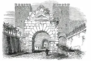 Archaeological Sites Italy Drucke: Arch of Drusus - Rome, 1850. Creator: Unknown