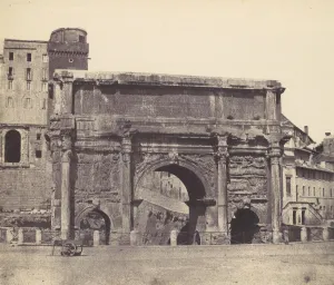 Arch Of Septimius Severus Drucke: Arch of Septimius Severus, Rome, 1850s. Creator: Unknown