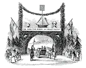 Northamptonshire Landmarks Drucke: Arch at Weekley, 1844. Creator: Unknown