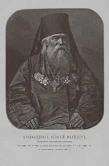 Archimandrit Ignaz Malyschew, Vater der Superior des Küstenklosters von Sankt Serghijus. Künstler: Borjel, Pjotr Fiodorowitsch (1829-1898)