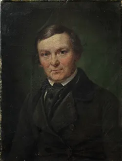 Danish Architecture Drucke: The Architect Gottlieb Bindesboll, 1844. Creator: Wilhelm Marstrand