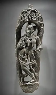 Indian Heritage Art Drucke: Architectural Bracket in the Form of a Celestial Cymbalist (image 1 of 4)