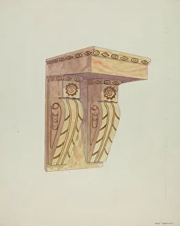 Bauplastik-Elemente (Wandhalter), 1937. Schöpferin: Dana Bartlett