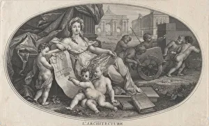 Architektur, 1690. Ersteller: Benoît Audran I