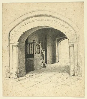 Bristol City Landmarks Drucke: Archway Leading to Grammar School, Bristol, n.d. Creator: Henry Stacy Marks