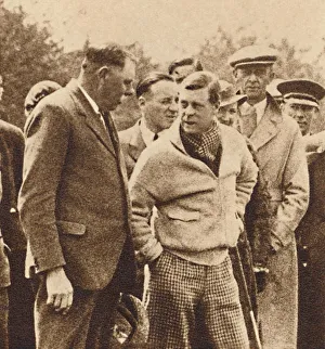 King Edward VIII Photos Drucke: Ardent Golfer, 1937