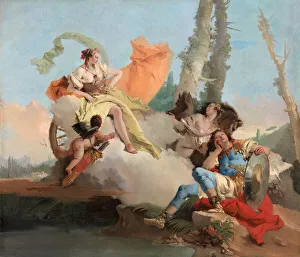 Armida trifft den schlafenden Rinaldo, 1742/45. Künstler: Giovanni Battista Tiepolo