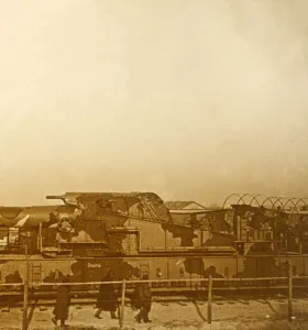 WWI Transportation History Drucke: Armoured train, c1914-c1918