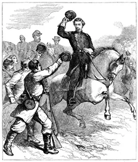 Union Army Commander Drucke: Arrival of General McClellan at Williamsburg, Virginia, 1862 (c1880)