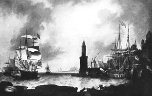 Eintreffen der HMS Vanguard