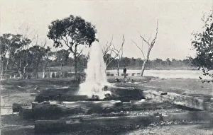 Black And White Australia Photos Drucke: An Artesian Well, 1923. Creator: Unknown