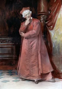 Christian Bishop Portrait Drucke: Arthur Bourchier in The Bishops Move, c1902. Artist: Ellis & Walery