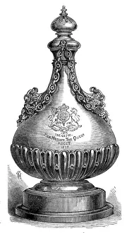 Ascot-Rennen-Platte: die Goldvaske der Königin, 1874. Ersteller: Unbekannt. Ascot-Rennen-Platte: die Goldvaske der Königin, 1874. Ersteller: Unbekannt