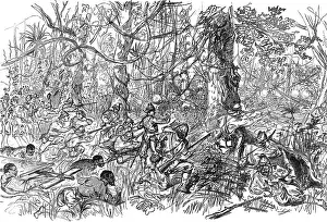 British Army In Africa Drucke: The Ashantee War: advancing on Coomassie