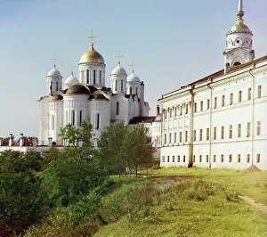 Golden Dome Architecture Drucke: Assumption Cathedral from the eastern side