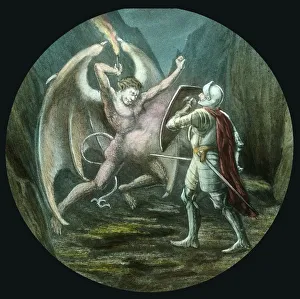 Lantern Slide History Drucke: The attack, c1910. Creator: Unknown