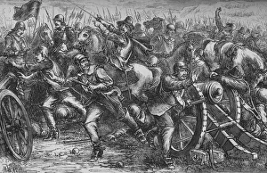 British Battles Drucke: Attack on Leith, c1560, (c1880)