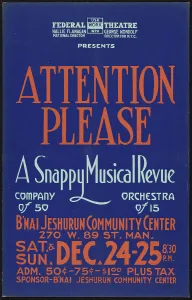 US Performing Arts History Drucke: Attention Please, [193-]. Creator: Unknown