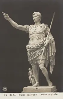 Ancient Roman Emperor Drucke: Augustus Caesar, c1900s. Creator: Unknown