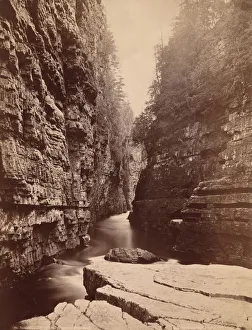 Seneca Ray Stoddard Drucke: Das Ausable-Chasman – Auf dem Fluss vom Table-Rock