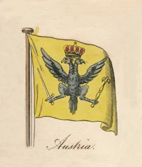 Austrian Flag Drucke: Austria, 1838