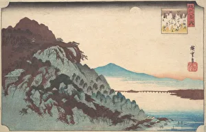 Drucke von Die Herbstmond über Ishiyama am Biwasee, um 1835 Ando Hiroshige Drucke: Die Herbstmond am Ishiyama auf dem See Biwa, um 1835, um 1835, Künstler: Andō Hirosugi