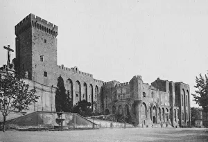 Black And White Photography 1920s Drucke: Avignon - Popes Palace, c1925