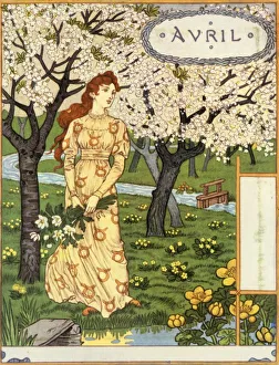 Eugene Grasset Drucke: April 1896. Künstler: Eugene Samuel Grasset
