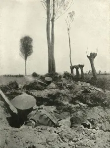 World War I Trench Life Drucke: Awaiting the Attack, (1919). Creator: Unknown