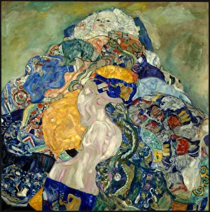 Drucke von Kinderwagen (Waggon für Babys). Im Bestand der Nationalgalerie des Kunst museums in Washington Gustav Klimt Drucke: Kinderwagen (Waggon für Babys), Künstler: Klimt, Gustav (* 1862; † 1918)